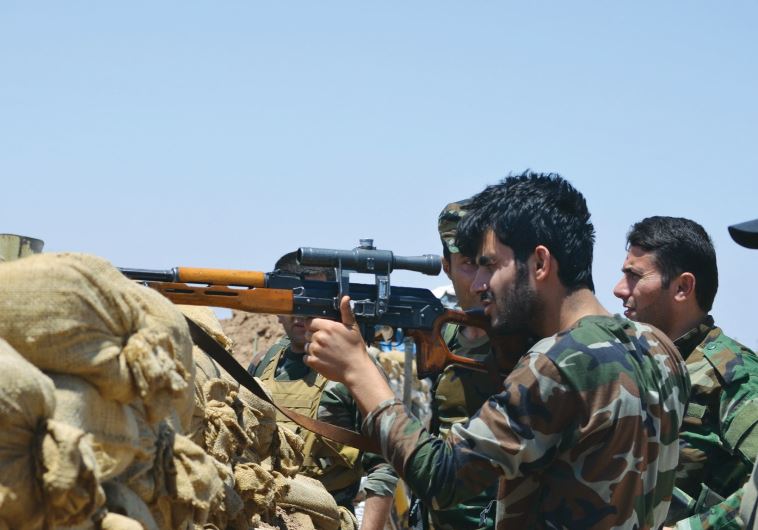 A Kurdish Peshmerga fighter