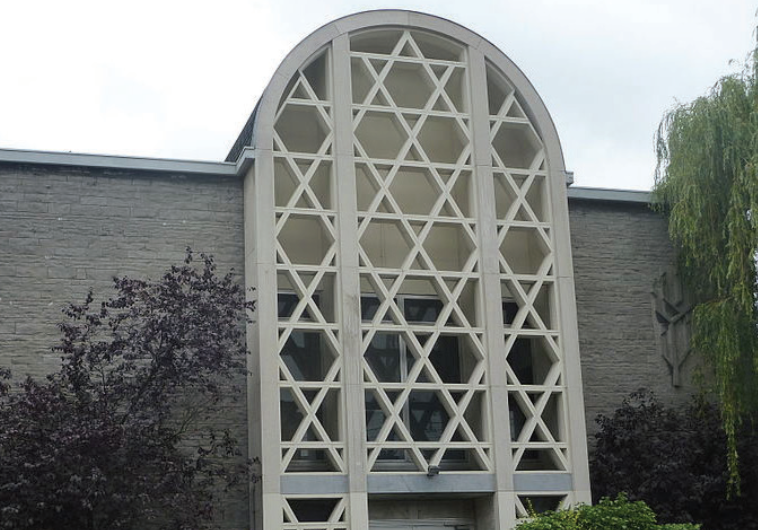 THE SIMON AND LINA HAIM SYNAGOGUE in the Brussels neighborhood of Schaerbeek