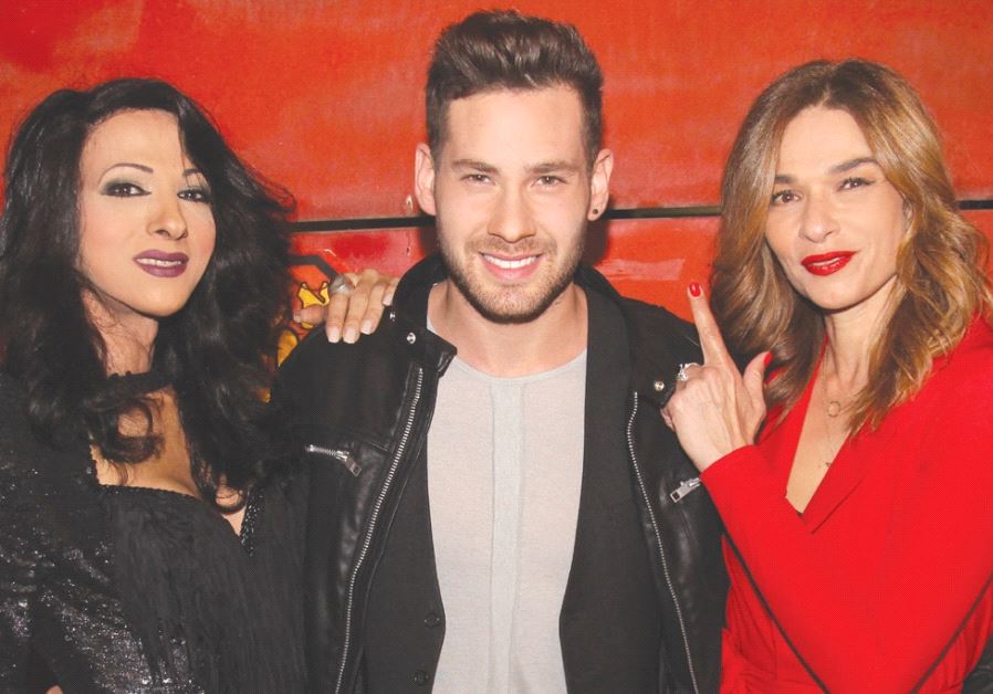 PAST ISRAELI Eurovision contestants Dana International (left) and Orna Datz (right) pose with curren