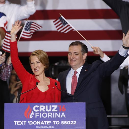 Ted Cruz and Carly Fiorina 