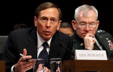 CIA Director David Petraeus in the US Senate