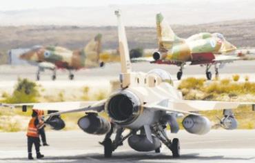 IAF A-4, F-16 jets at Hatzerim [file]
