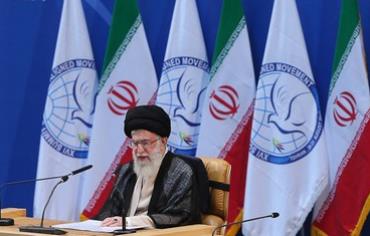 Iranian Supreme Leader Ali Khamenei at NAM Summit.