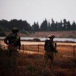 IDF soldiers patrol near Gaza