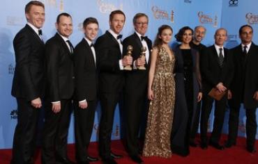 Homeland cast and creators at the Golden Globes.