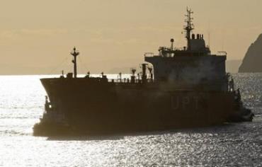 An Iranian oil tanker,