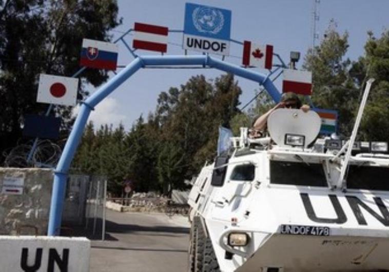 UNDOF peacekeepers in the Golan Heights
