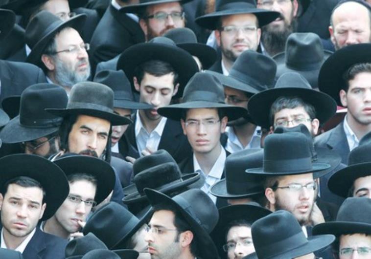 Ultra-Orthodox Jewish men. 