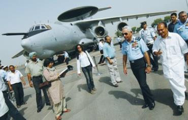 THE FIRST of the three AWACS from Israel delivered to Agra airbase, India in 2009.
