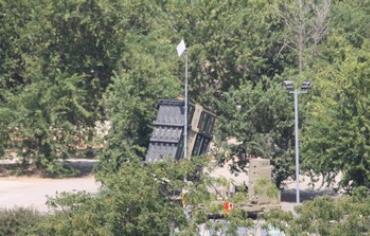 Iron Dome battery deployed in Gush Dan region of central Israel, August 30, 2013