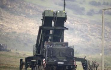 Patriot missile installation on Turkish-Syrian border.