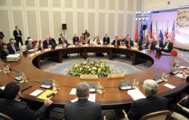 P5+1 participants prepare to start talks with Iranian negotiators in Almaty April 5, 2013.