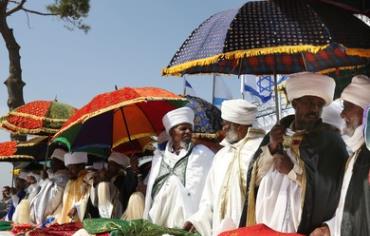 Ethiopians celebrate Sig'd in Jerusalem, 2013. 