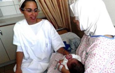 First Syrian refugee baby born in Israeli hospital.