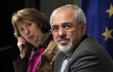 EU foreign policy chief Catherine Ashton (L) and Iranian FM Mohammad Javad Zarif.