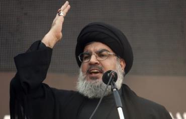 Lebanon's Hezbollah leader Sayyed Hassan Nasrallah addresses his supporters, Nov. 14 2013