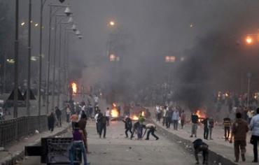 Clash at Nasr City district in Cairo November 22, 2013.