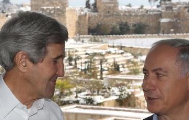 Kerry and Netanyahu in Jerusalem, December 13, 2013