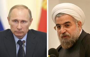Putin and Rouhani at Bushehr