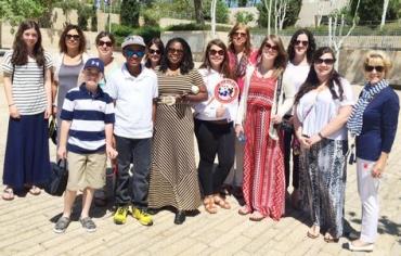 US delegation of widows and Orphans at Yad Vashem