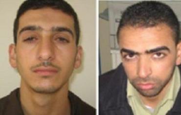 Wanted for kidnapping: (left to right) Marwan Quasma and Amar Abu Eisha