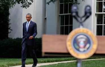 U.S. President Barack Obama speaks about Ukraine at the White House in Washington, July 21, 2014