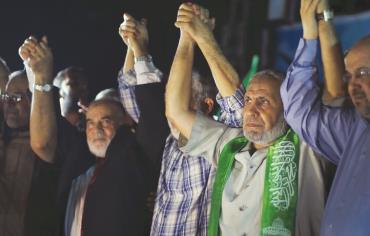 Hamas victory rally in Gaza