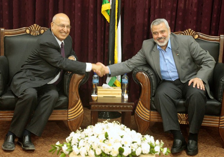 Nabil Shaath and Ismail Haniyeh.