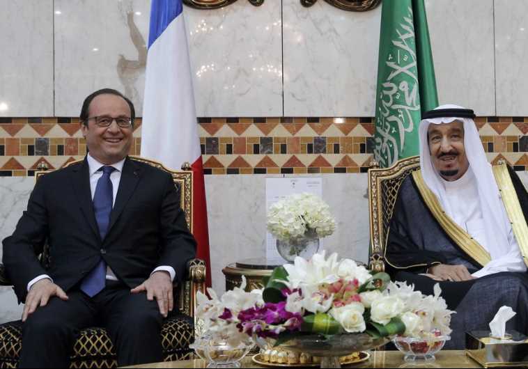 French President Francois Hollande and Saudi King Salman 