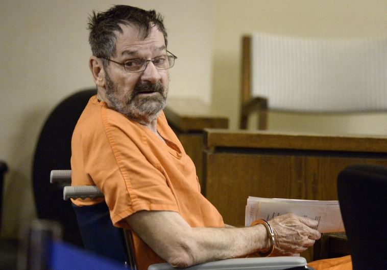 Frazier Glenn Cross Jr, also known as Glenn Miller, sits in a courtroom in Olathe, Kansas