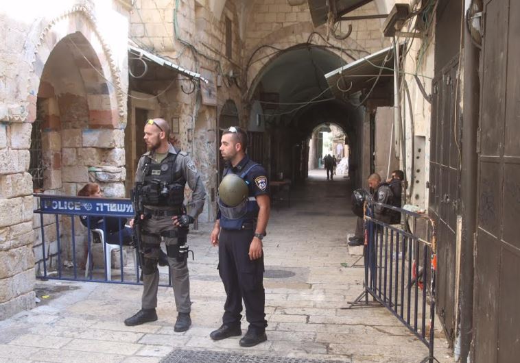 Police and Border Police in Jerusalem's Old City (file)