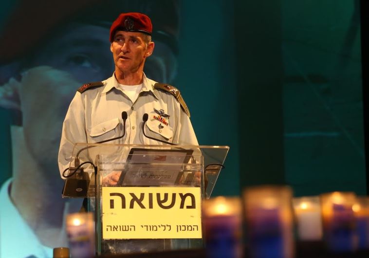 IDF Deputy Chief of Staff Maj.-Gen. Yair Golan delivers remarks at Kibbutz Tel Yitzhak