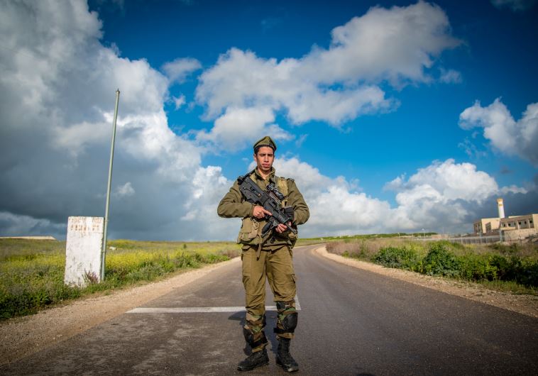 An IDF soldier from the Golani Brigade trains in northern Israel