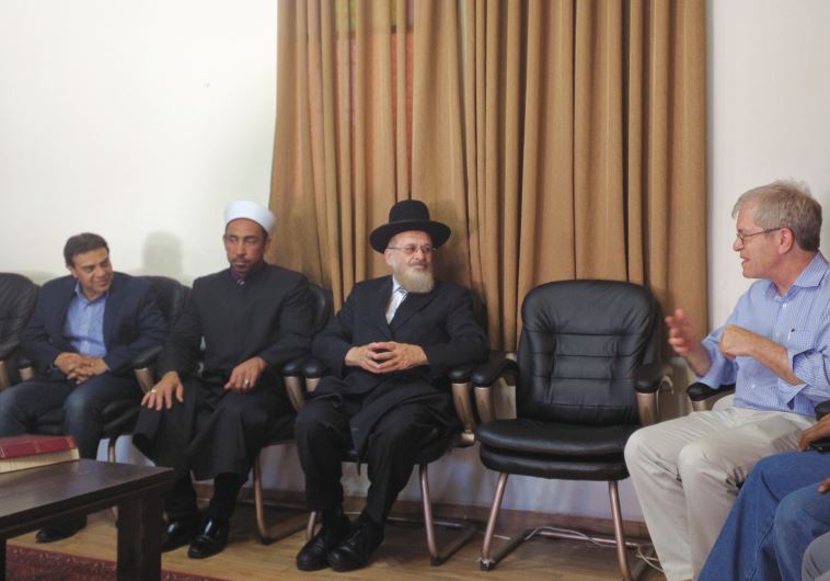 Robert Silverman meets with religious leaders during his visit to Israel this week.