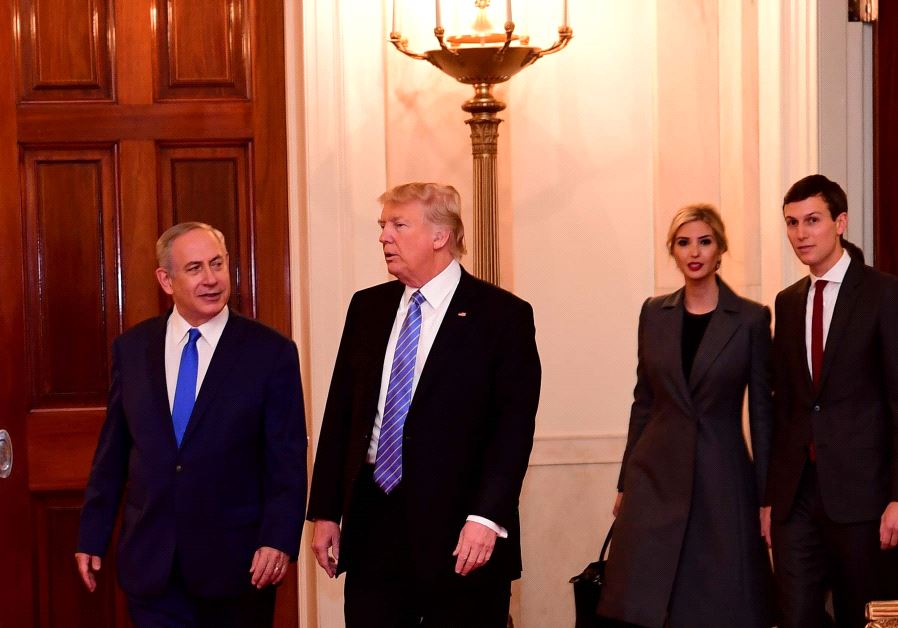 Benjamin Netanyahu meets Donald Trump at the White House