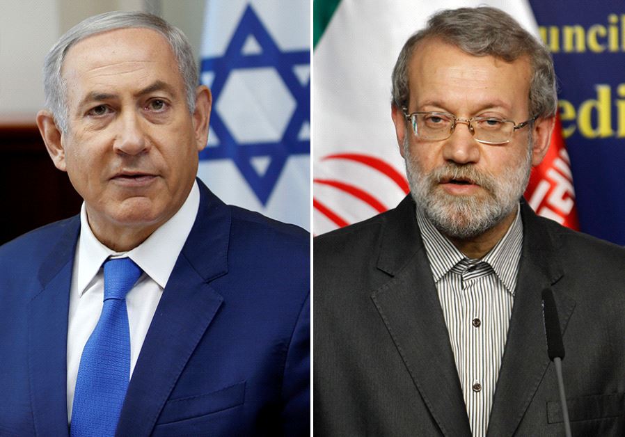 Netanyahu and Larijani ‏
