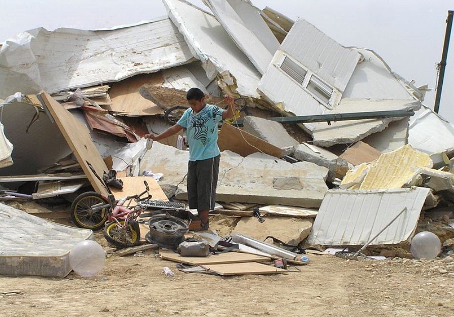  A demolished house in the unrecognized Bedouin village of al-Arakib, few days after all the houses