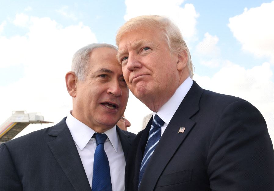Prime Minister Benjamin Netanyahu and US President Donald Trump