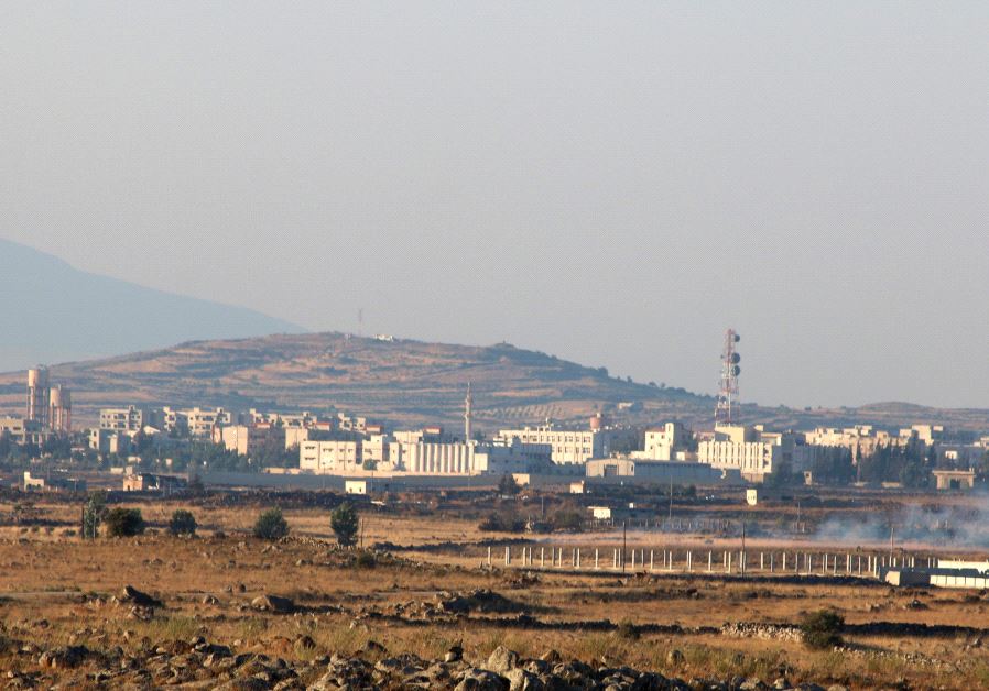 A general view shows Baath city, bordering the Israeli Golan Heights, Syria June 24, 2017. 