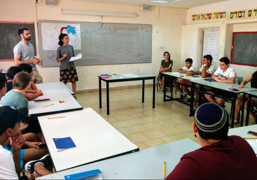 Participants at the Counterpoint summer camp in Dimona, July 2017. (Yeshiva University)