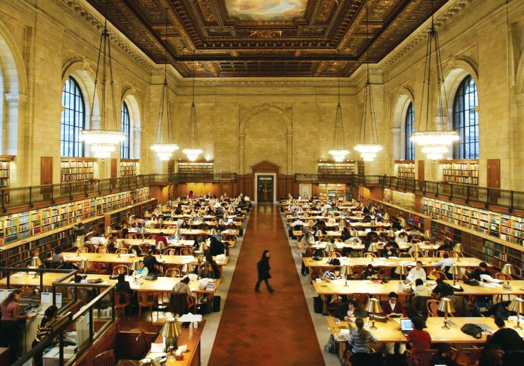 The main reading room of The New York Public Library