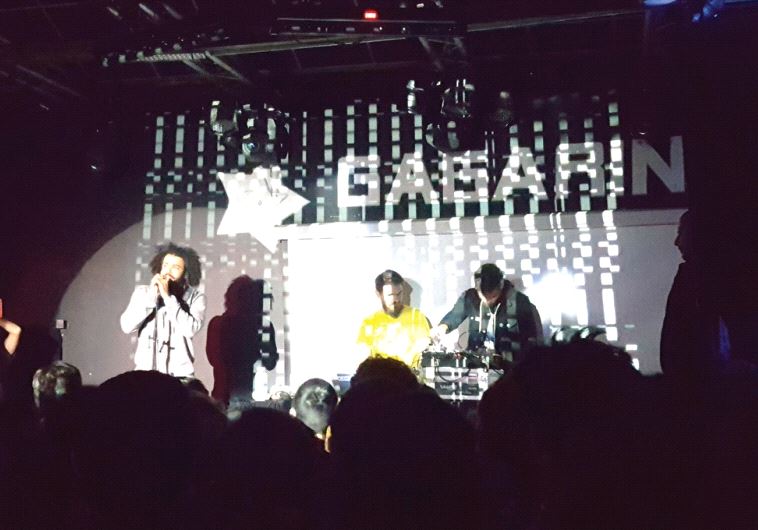 IT’S A rap: clipping. frontman Daveed Diggs (far left) lets the music do the talking at Tel Aviv’s Gagarin Club.