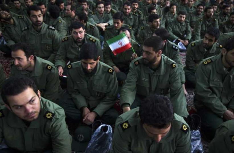 Members of the revolutionary guard (photo credit: REUTERS)