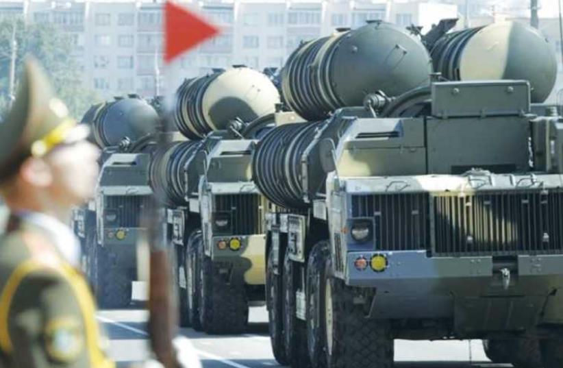 THE S-300 MISSILE launching system (photo credit: REUTERS)