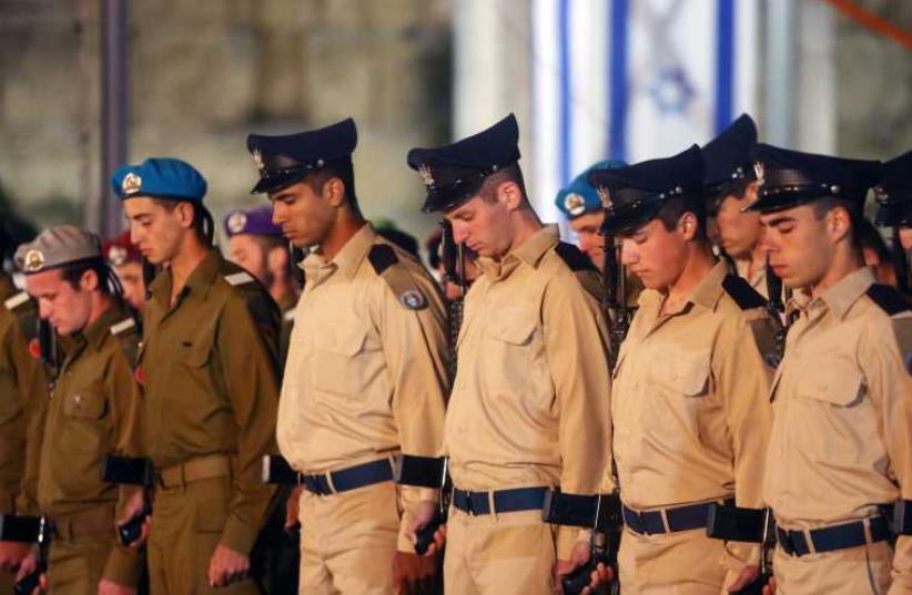 Israel's Remembrance Day ceremony in Jerusalem. (photo credit: MARC ISRAEL SELLEM/THE JERUSALEM POST)