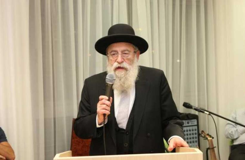 Chief Rabbi of Jerusalem Rabbi Arye Stern at Independence Day dinner, April 22, 2015 (photo credit: SHLOMI COHEN)
