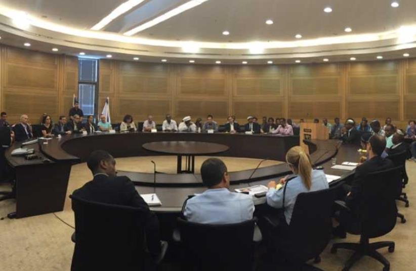 Emergency Knesset meeting to address Ethiopian-Israeli community needs, May 12th (photo credit: Courtesy)