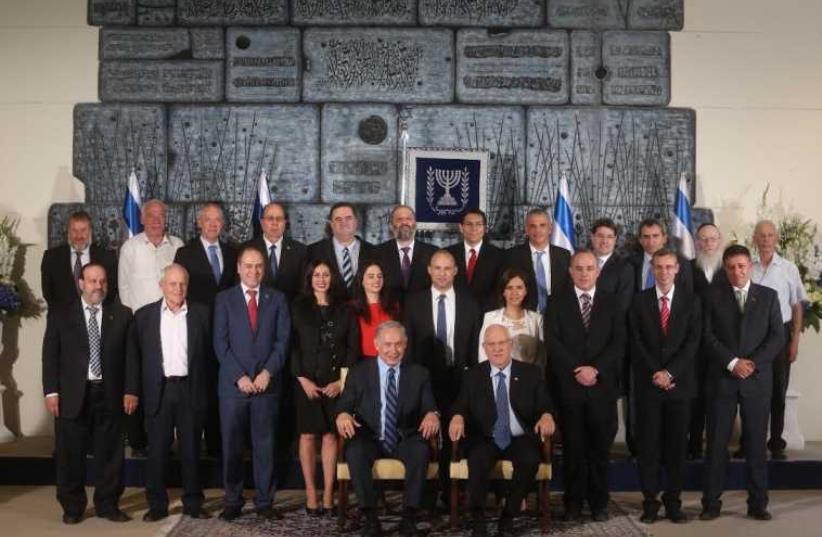 Israel's 34th government (photo credit: MARC ISRAEL SELLEM/THE JERUSALEM POST)