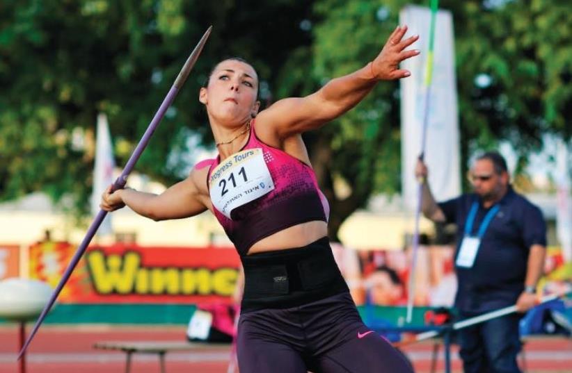 Israeli javelin thrower Margaryta Dorozhon (photo credit: TIBOR JAGER)