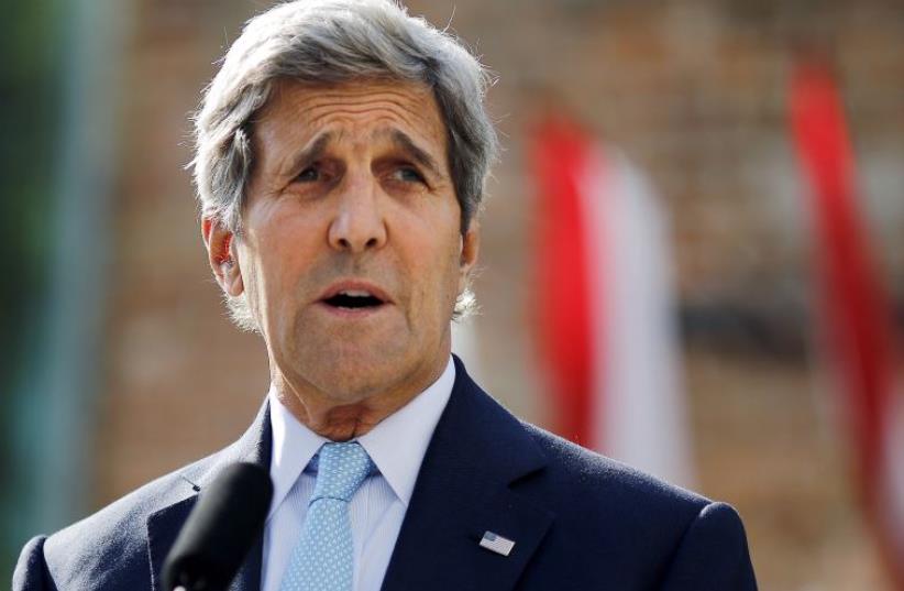 US Secretary of State John Kerry delivers a statement on the Iran talks in Vienna, Austria (photo credit: REUTERS)